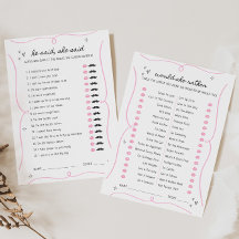 Hij zei dat ze zei en zou ze liever een spelletje 