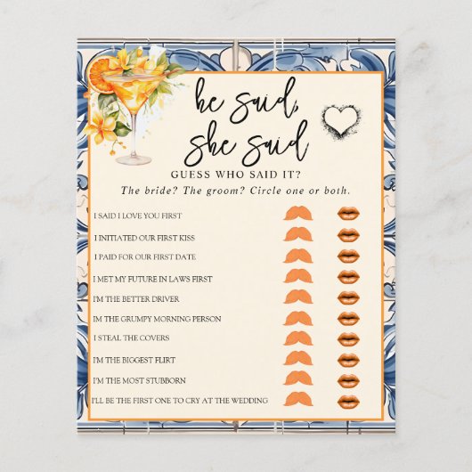 Hij zei dat ze zei | VRIJGEZELLENFEEST (Voorkant)