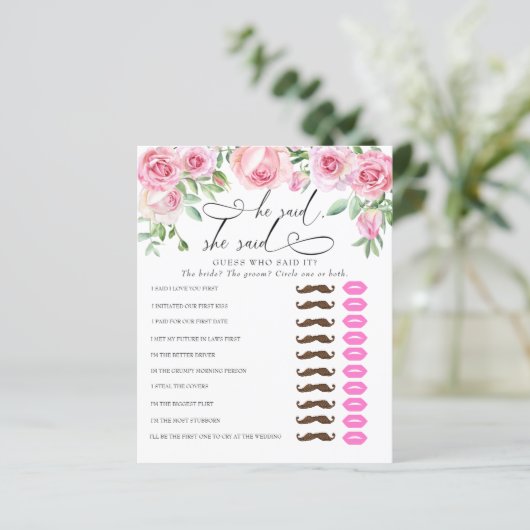 Hij zei dat ze zei | VRIJGEZELLENFEEST (Staand voorkant)