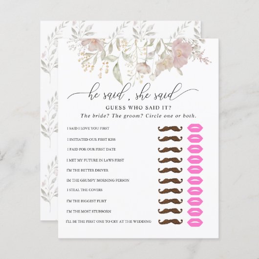 Hij zei dat ze zei | VRIJGEZELLENFEEST (Voorkant / Achterkant)