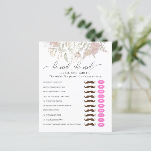 Hij zei dat ze zei | VRIJGEZELLENFEEST (Staand voorkant)