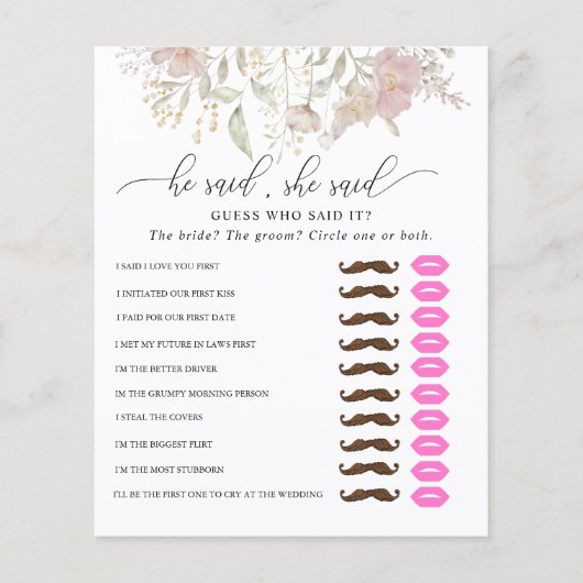 Hij zei dat ze zei | VRIJGEZELLENFEEST (Voorkant)