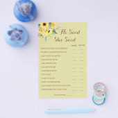 Hij zei dat ze Zonnebloem-schoenenkaart zei Flyer (Enkel)