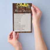 Hij zei dat ze Zonnebloem Vrijgezellenfeest Game C Flyer (Hand)