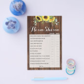 Hij zei dat ze Zonnebloem Vrijgezellenfeest Game C Flyer (Enkel)