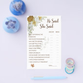 Hij zei dat zij zei Boho Herfst Bruidsuitnodiging  Flyer (Enkel)