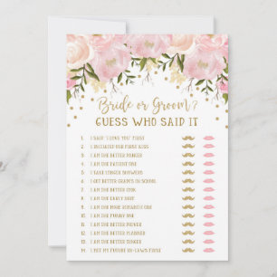 Hij zei dat zij zei Bruid Bruidegom Bruiloft Game