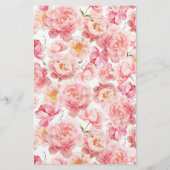 Hij zei dat zij zei Roze bloemen Bruiloftsshowersp (Achterkant)