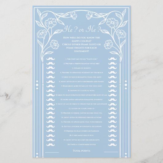 Hij zei, hij zei dat Schattige huwelijksspel afdru (Voorkant)