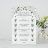 Hij zei, hij zei dat Schattige huwelijksspel afdru (Staand voorkant)