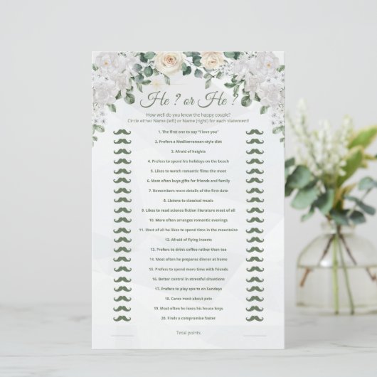 Hij zei, hij zei dat Schattige huwelijksspel afdru (Staand voorkant)