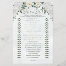 Hij zei, hij zei dat Schattige huwelijksspel afdru