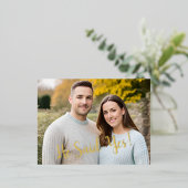 "Hij zei ja!" Briefkaart voor aankondiging verlovi (Staand Voorkant)