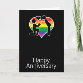Hij zei ja gelukkig jubileum homo thema kaart