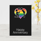 Hij zei ja Happy Jubileum Gay Thlee Kaart (Gele Bloem)