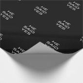 Hij zei ja! Hulp bij het gay-huwelijk inpakpapier (Hoek)