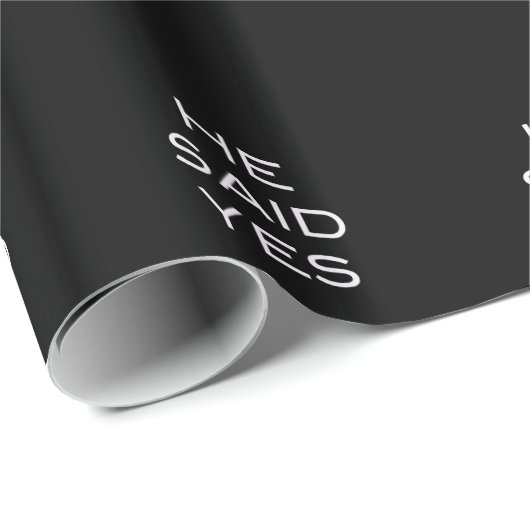 Hij zei ja! Hulp bij het gay-huwelijk inpakpapier (Rol Hoek)