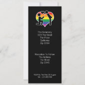 Hij zei ja, meneer en Mr. proposal Gay Wedding Kaart (Achterkant)