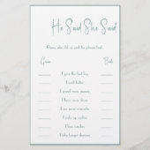 Hij zei tegen haar dat ze Kaart Flyer zei (Voorkant)