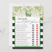 Hij zei tegen Vrijgezellenfeest Game: Kaart (Voorkant)