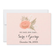 Hij zei: "vrijgezellenfeest spelkaart"