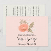 Hij zei: "vrijgezellenfeest spelkaart" kaart (Voorkant / Achterkant)