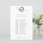 Hij zei, ze zei Disco Ball Vrijgezellenfeest Game (Staand voorkant)