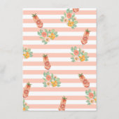 Hij zei, ze zei helder cocktail bruids spel informatiekaartje (Achterkant)