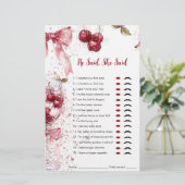 Hij zei, ze zei Vrijgezellenfeest spel Cherry Bow (Staand voorkant)