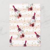 Hij zei, ze zei wijn bloemstuk partij spel informatiekaartje (Achterkant)