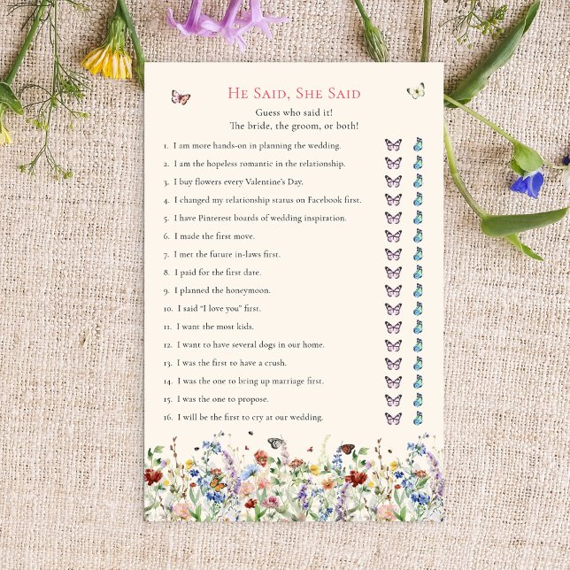 Hij zei, zij zei | Boheemse wilde bloemen (Creator heeft geüpload)