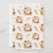 Hij zei zij zei koffie bruids-shower spelkaart kaart (Achterkant)