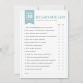 Hij zei, zij zei spel (Aanpasbaar) Kaart (Voorkant)