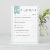 Hij zei, zij zei spel (Aanpasbaar) Kaart (Staand voorkant)