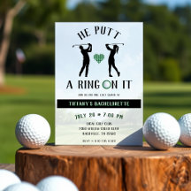 Hij Zette Een Ring Om Het Golf Bachelorette Feest
