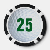 Hij Zette een Ring Om Het Golf Verlovingsfeest Poker Chips (Achterkant)