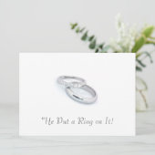 Hij zette een Ring op het/bewaar de datum Save The Date (Staand voorkant)