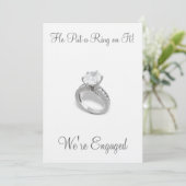 Hij zette een Ring op het/bewaar de datum Save The Date (Staand voorkant)