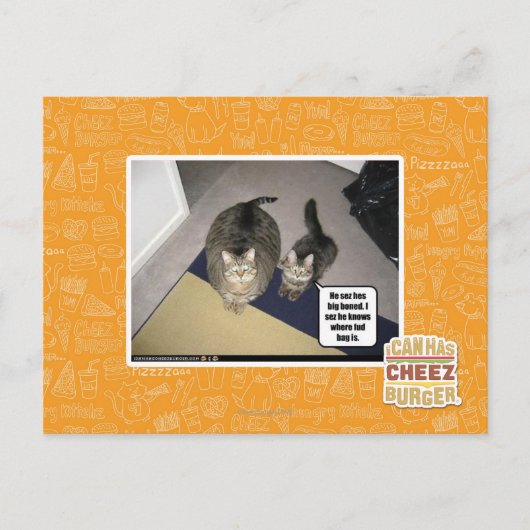 Hij ziet haar groot uitgebeend. briefkaart (Voorkant)