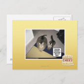 Hij ziet haar groot uitgebeend. briefkaart (Voorkant / Achterkant)