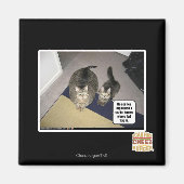 Hij ziet haar groot uitgebeend. magneet (Voorkant)