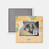 Hij ziet haar groot uitgebeend. magneet (Voorkant / Achterkant)