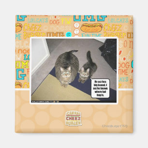 Hij ziet haar groot uitgebeend. magneet