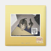 Hij ziet haar groot uitgebeend. magneet (Voorkant)