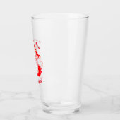 Hij ziet je als je de Kerstman Drink Glas (Links)