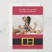 Hij ziet je als je slaapt Foto Feestdagenkaart (Voorkant)