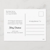 Hij ziet je als je slaapt Foto Feestdagenkaart (Achterkant)