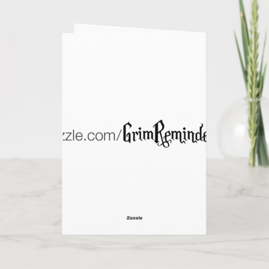 Hij ziet u wanneer u slaapt feestdagen kaart (Achterkant)