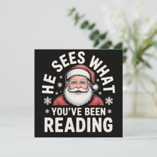 Hij Ziet Wat Je Hebt Gelezen Sinterklaas Boekenwur Feestdagenkaart