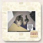 Hij ziet zijn grote beenderen. bier onderzetter (Voorkant)